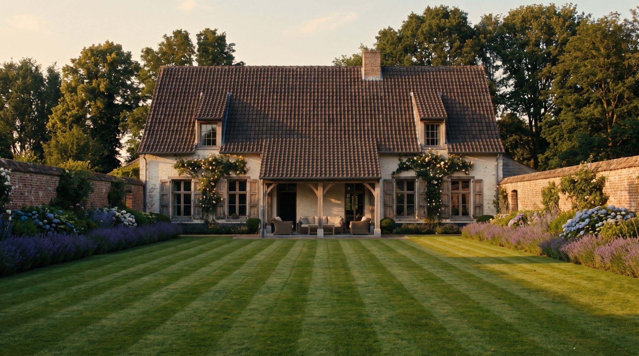 Tuin vóór de werken